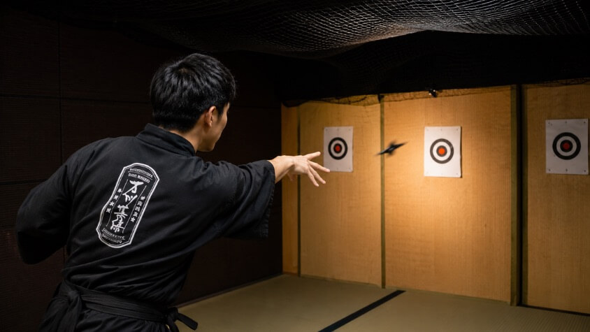 手裏剣打ち体験