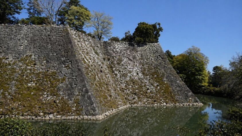 上野城の高石垣